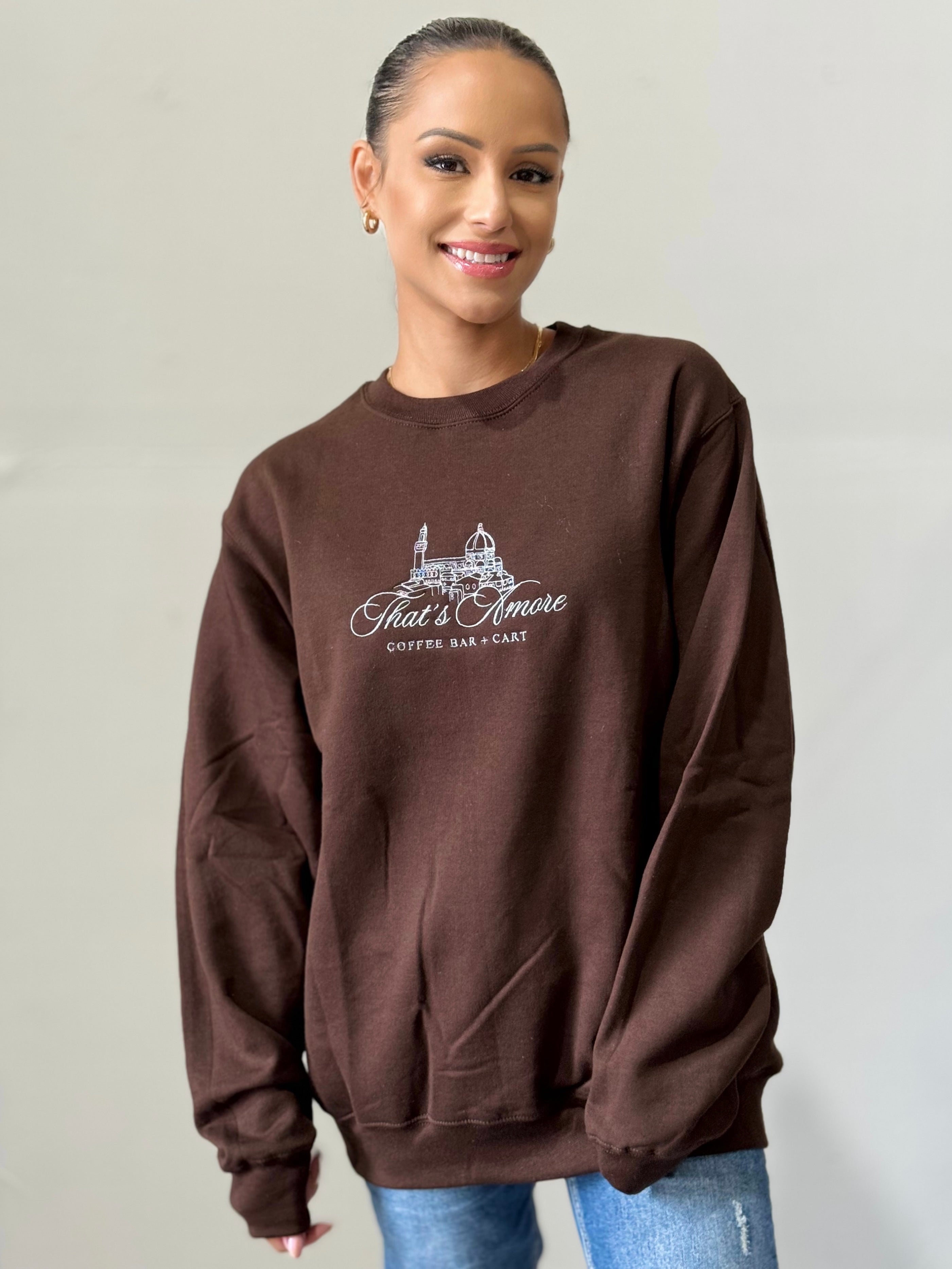 That's Amore Embroidered Pullover