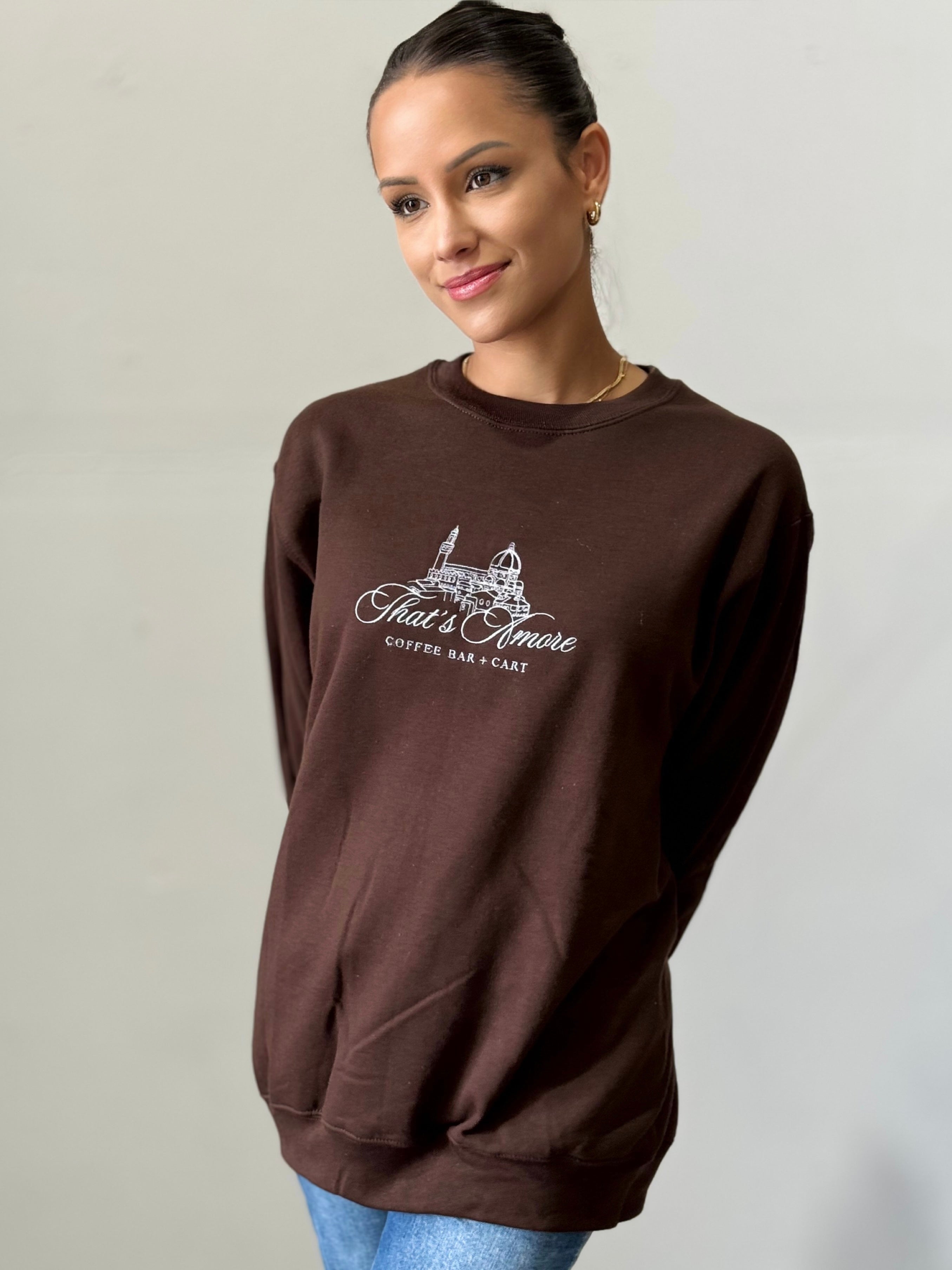 That's Amore Embroidered Pullover