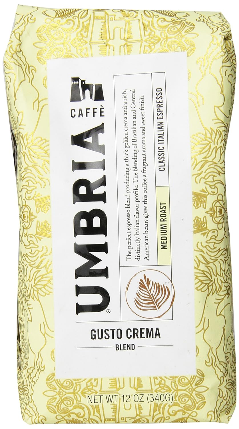 Caffe Umbria Gusto Crema Whole Beans 12 oz